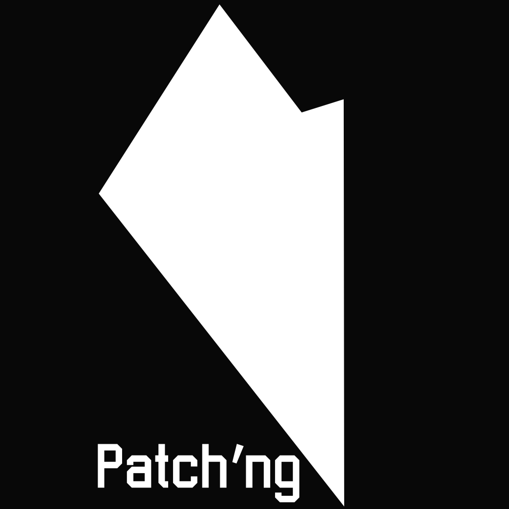 White shard with the word Patch'ing